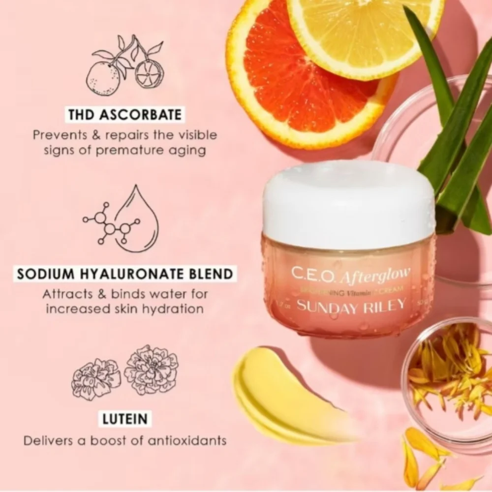 🎉2•$13/3•$18🎉 SUNDAY RILEY C.E.O. Afterglow Brightening Vitamin C Gel Cream